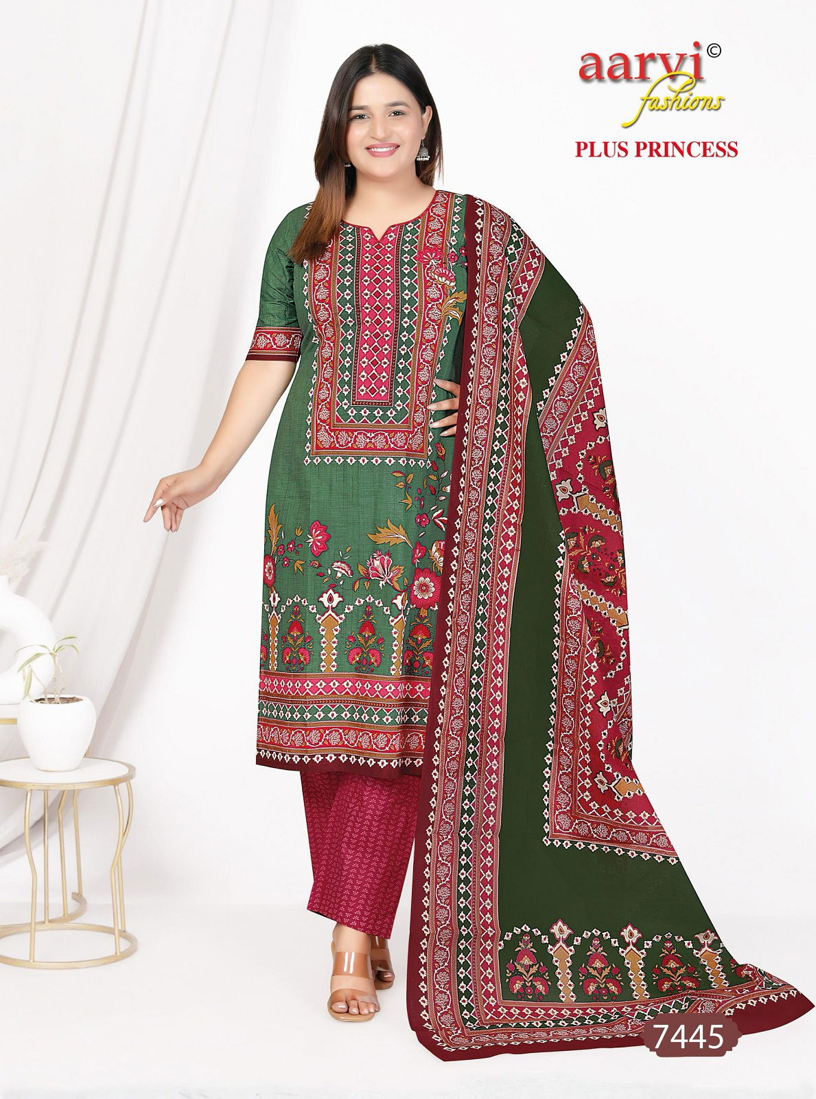 Plus Princess Vol 4 By Aarvi Printed Cotton Readymade Dress Exporters In India